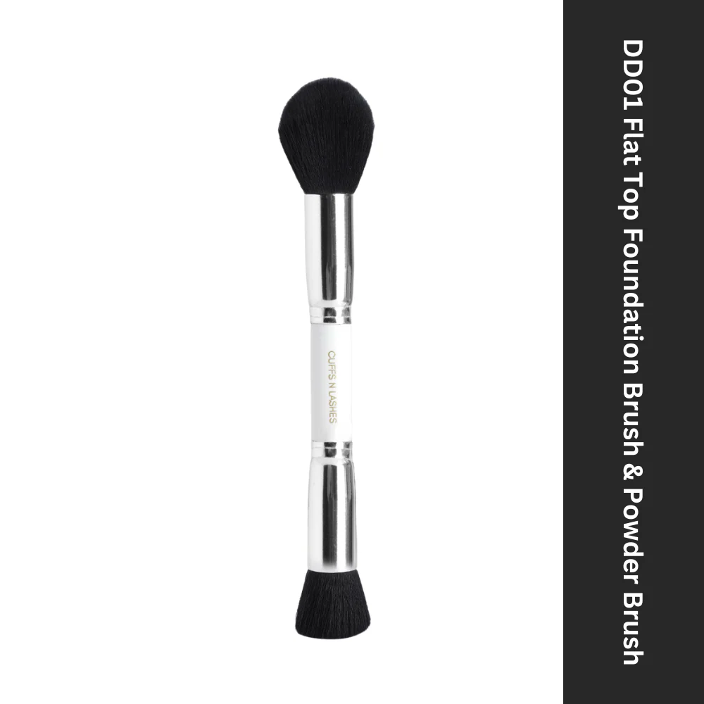 CUFFS N LASHES Double Duty Flat Top Foundation & Powder Brush - DD01 - Image 8