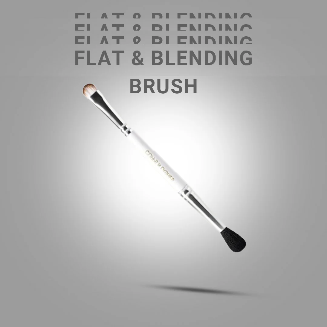 CUFFS N LASHES Double Duty Small Flat Brush & Fluppy Blending Brush - DD06 - Image 2