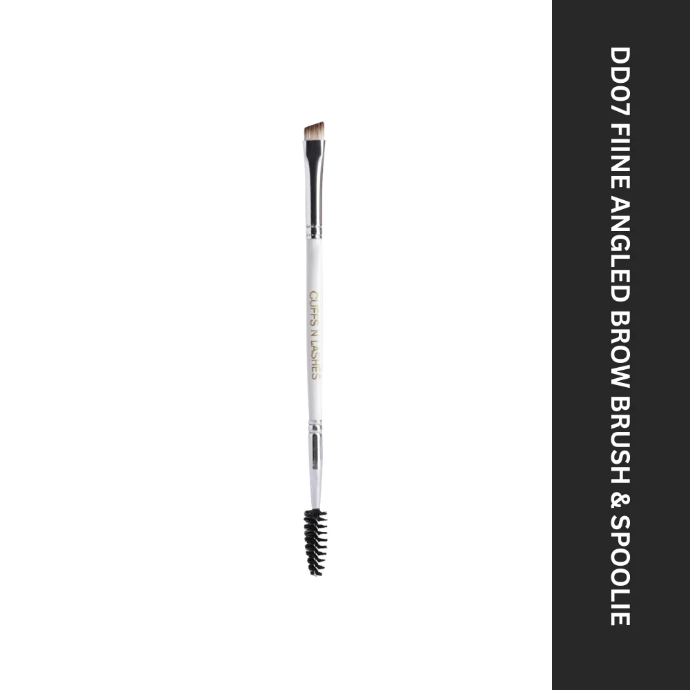 CUFFS N LASHES Double Duty Fine Angled Brow Brush & Spoolie - DD07 - Image 8