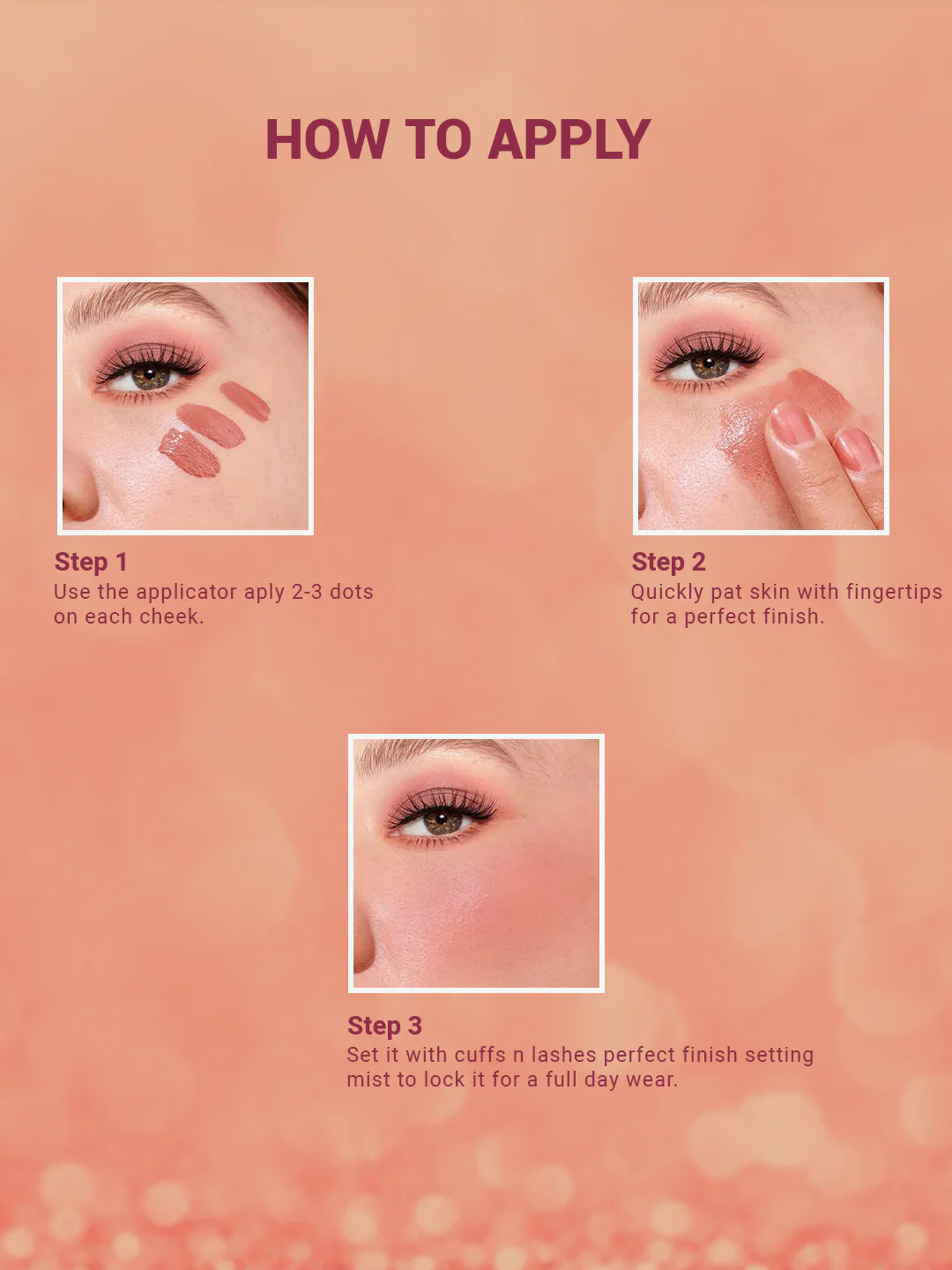Cuffs N Lashes Afterglow Gel Blush – Lightweight Cream Blush - Image 13