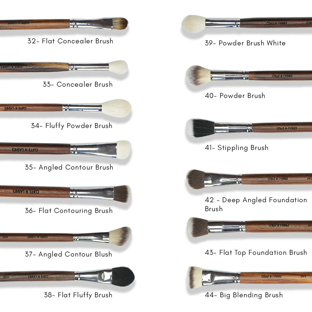 Cuffs N Lashes Brushes Set Of 44 (With Holder) - Image 8