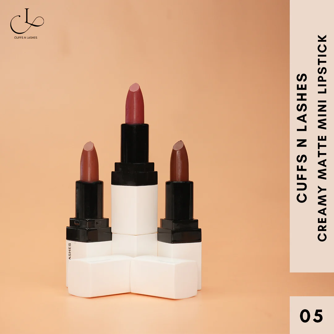 Cuffs N Lashes Doodle Lips Mini Creamy Matte Lipsticks (Set of 3) - Image 14