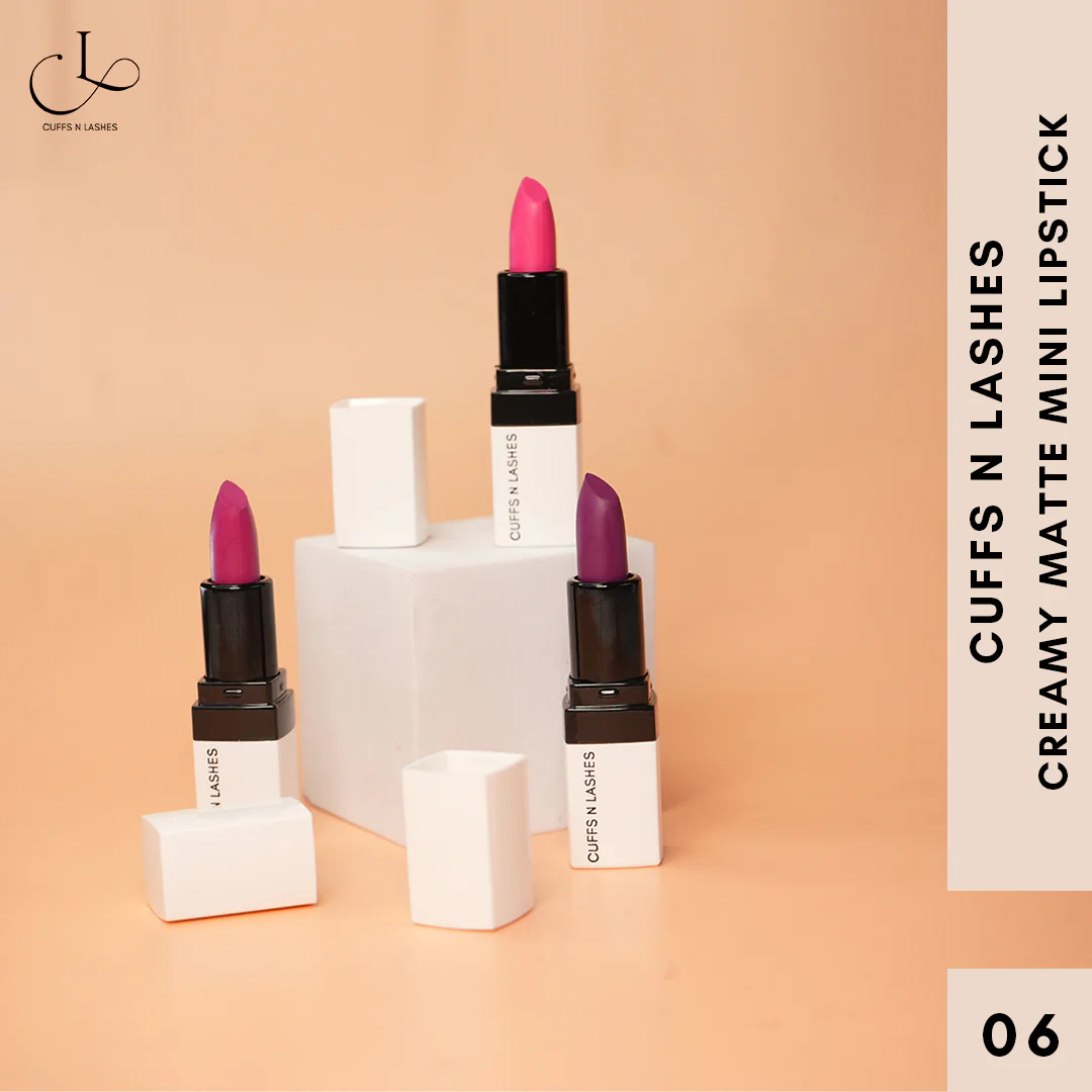 Cuffs N Lashes Doodle Lips Mini Creamy Matte Lipsticks (Set of 3) - Image 15