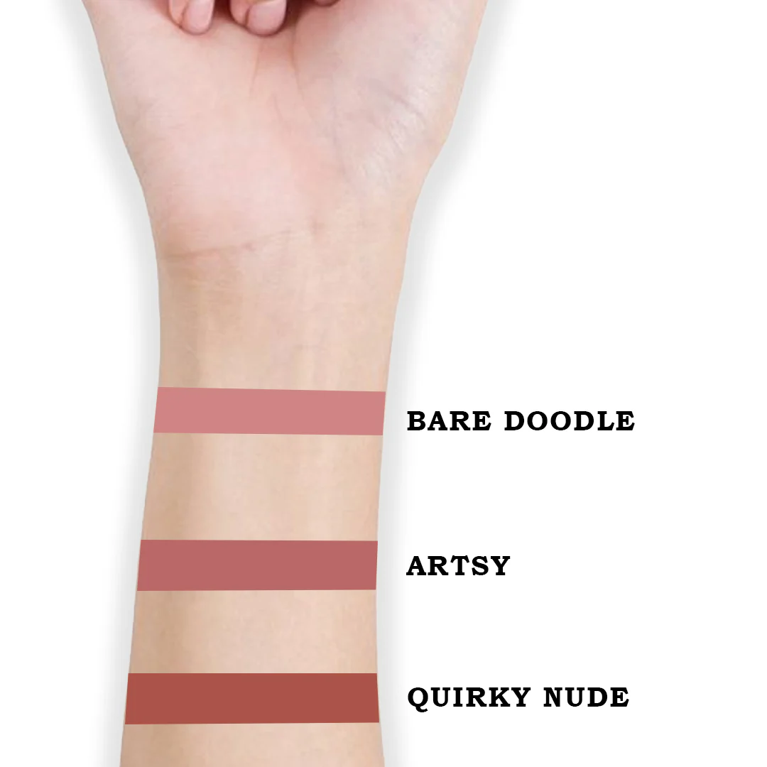 Cuffs N Lashes Doodle Lips Mini Creamy Matte Lipsticks (Set of 3) - Image 9