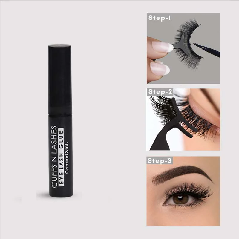 Cuffs N Lashes Eyelash Glue 3 ml Black - Image 3