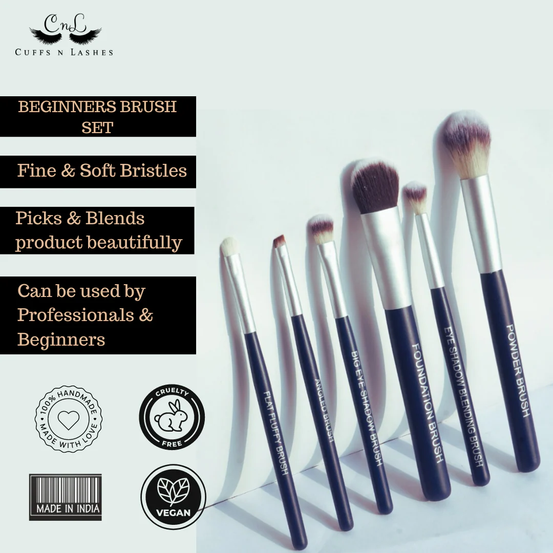 Cuffs N Lashes Brushes Set Of 6 - Image 3
