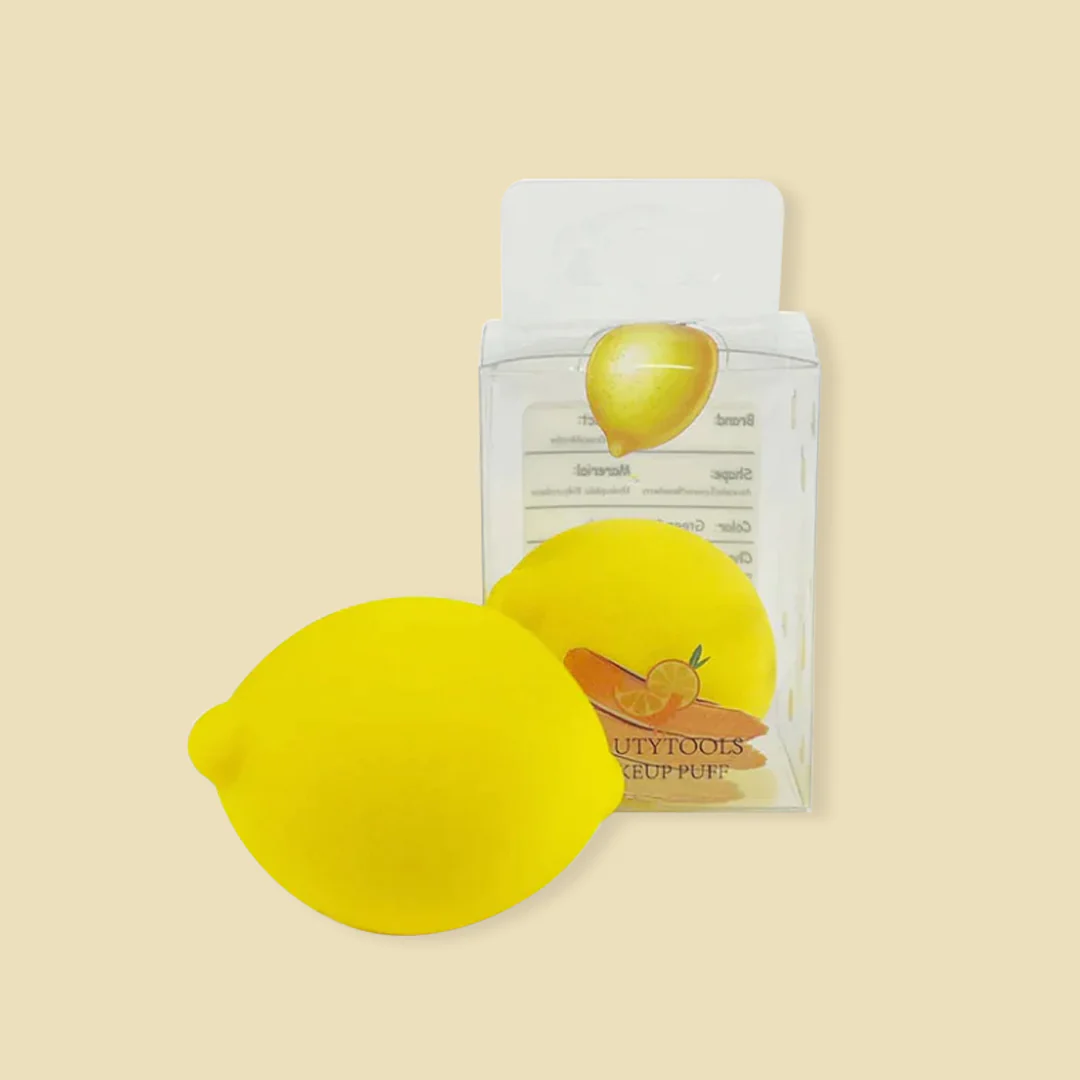 Cuffs N Lashes Makeup Blender/Sponge Fruit Series - Lemon - Image 3