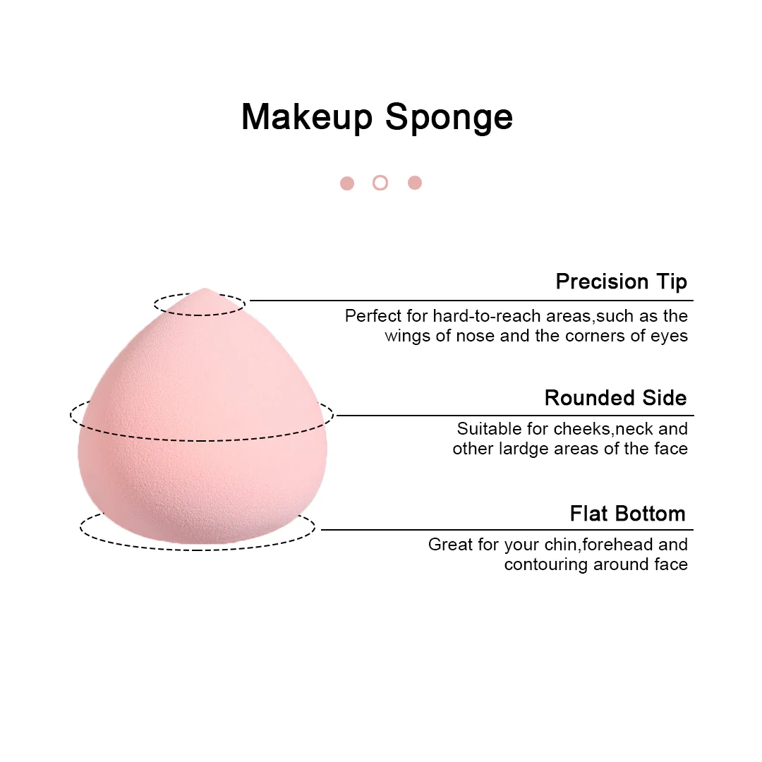 Cuffs N Lashes Makeup Blender/Sponge Fruit Series - Peach - Image 4