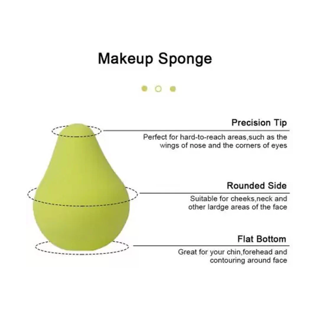 Cuffs N Lashes Makeup Blender/Sponge Fruit Series - Pear - Image 3