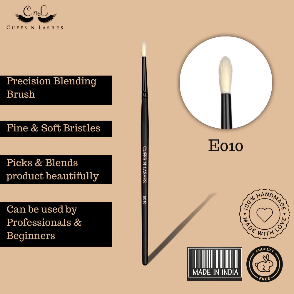 Cuffs N Lashes Makeup Brushes, E010 Precision Blending Brush - Image 5