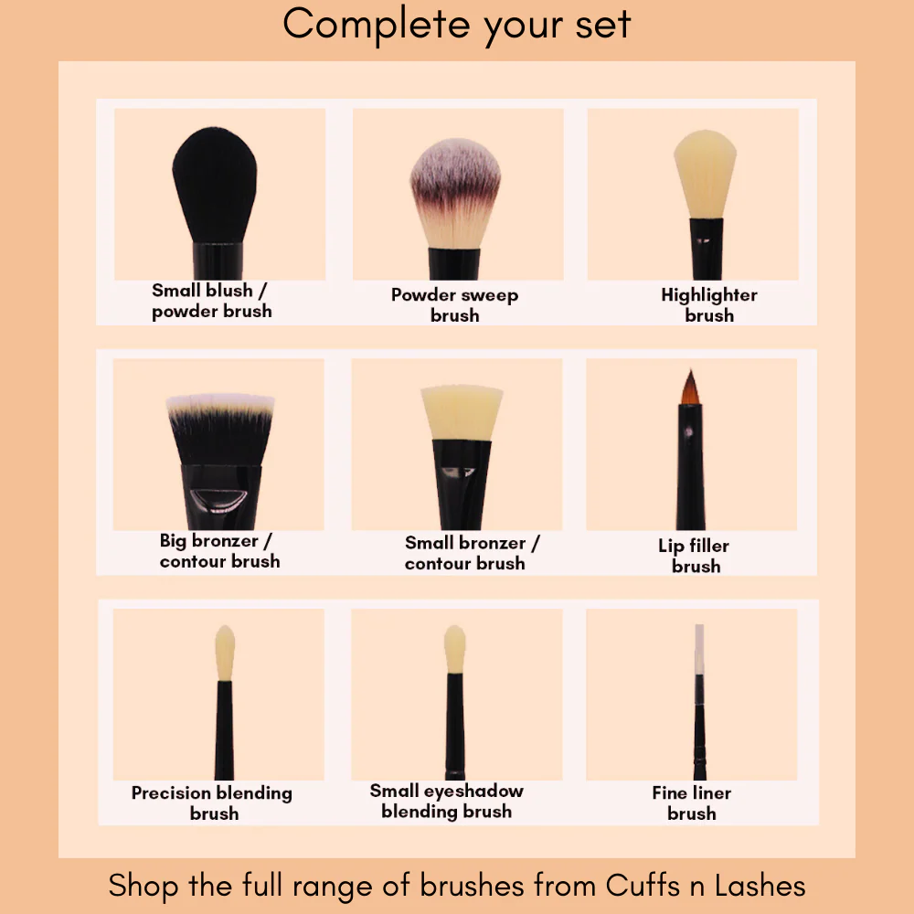 Cuffs N Lashes Makeup Brushes, E010 Precision Blending Brush - Image 9