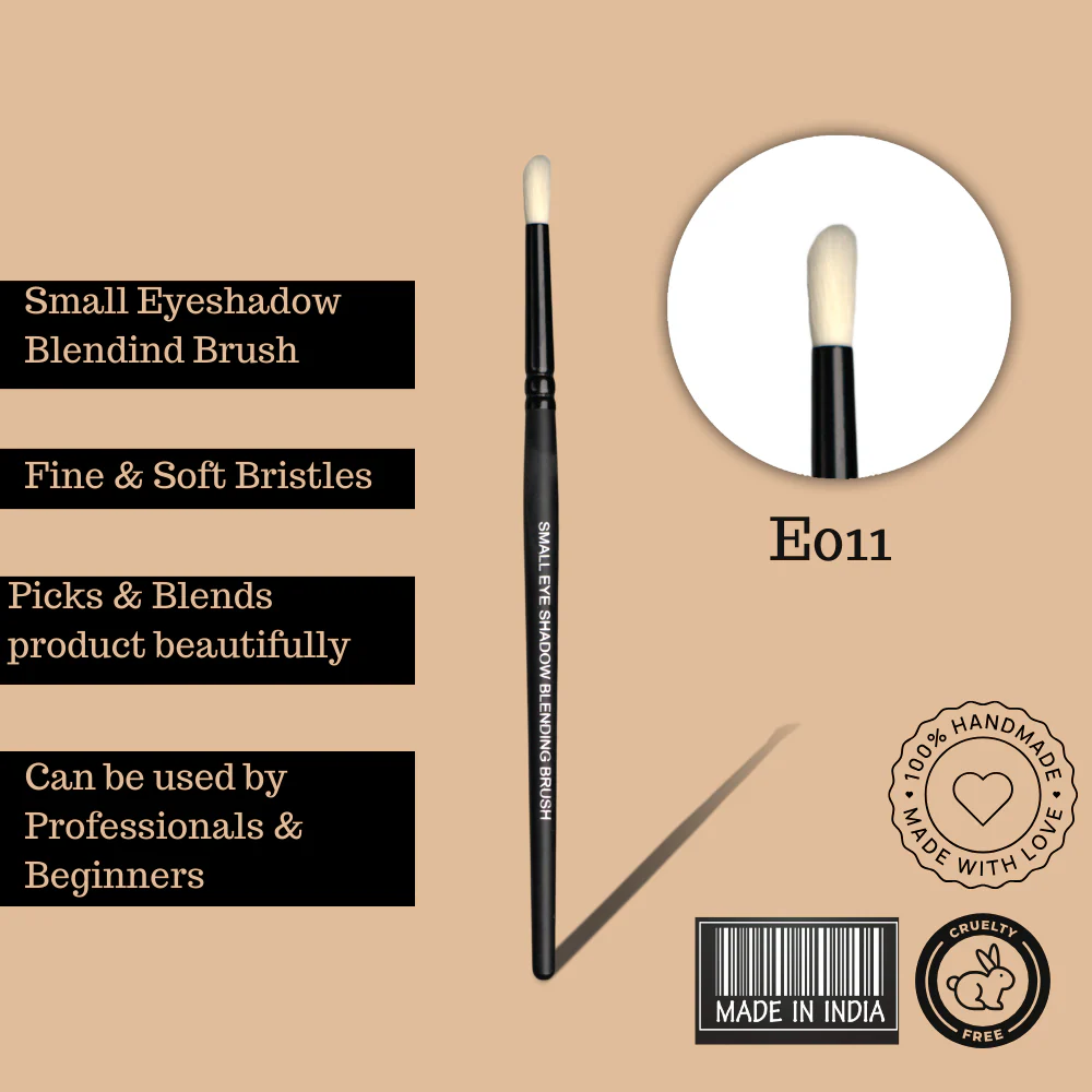 Cuffs N Lashes Makeup Brushes , E011 Small Eye Shadow Blending Brush - Image 5