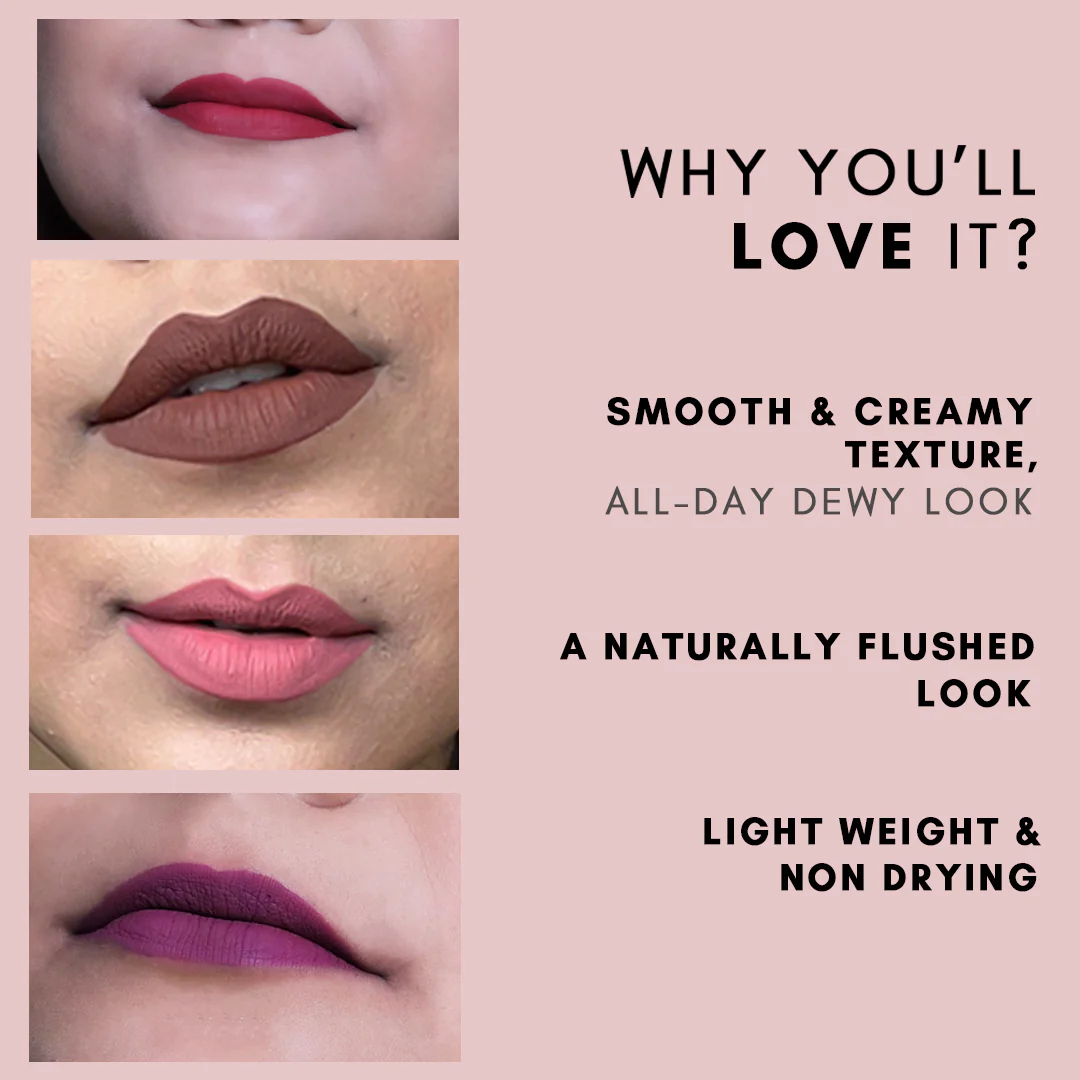 Cuffs N Lashes Matte Mini Liquid Lipstick - Image 3