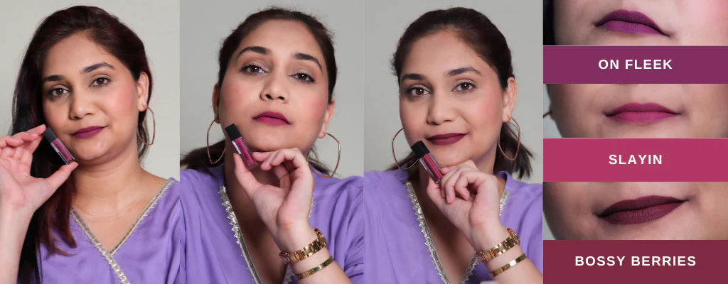 Cuffs N Lashes Matte Mini Liquid Lipstick (Set of 3) - Image 12