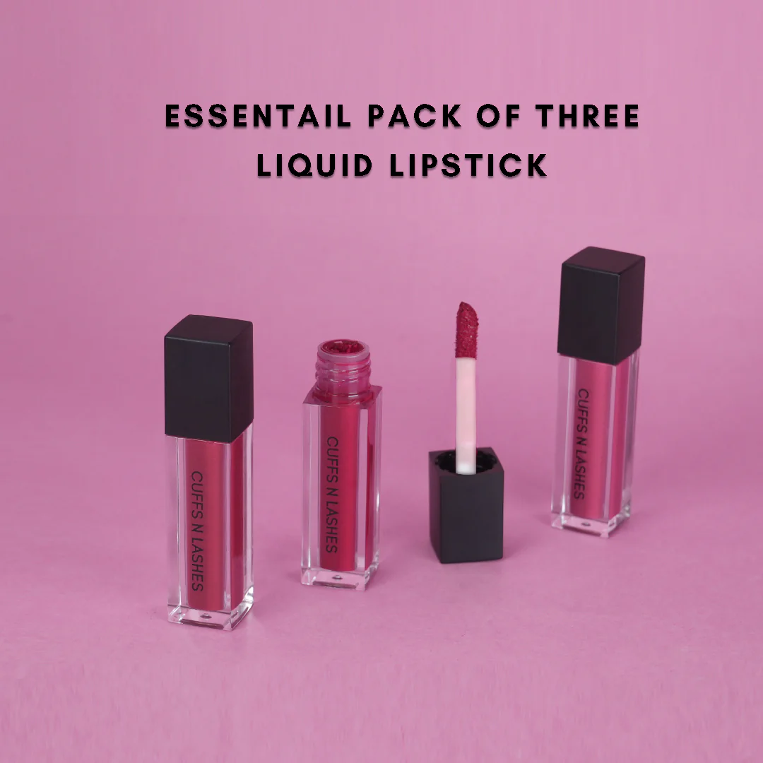 Cuffs N Lashes Matte Mini Liquid Lipstick (Set of 3) - Image 4