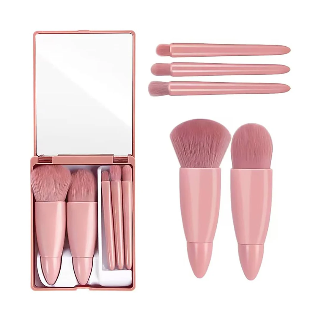 Cuffs N Lashes Mini Brush Set of 5 - Brown - Image 2