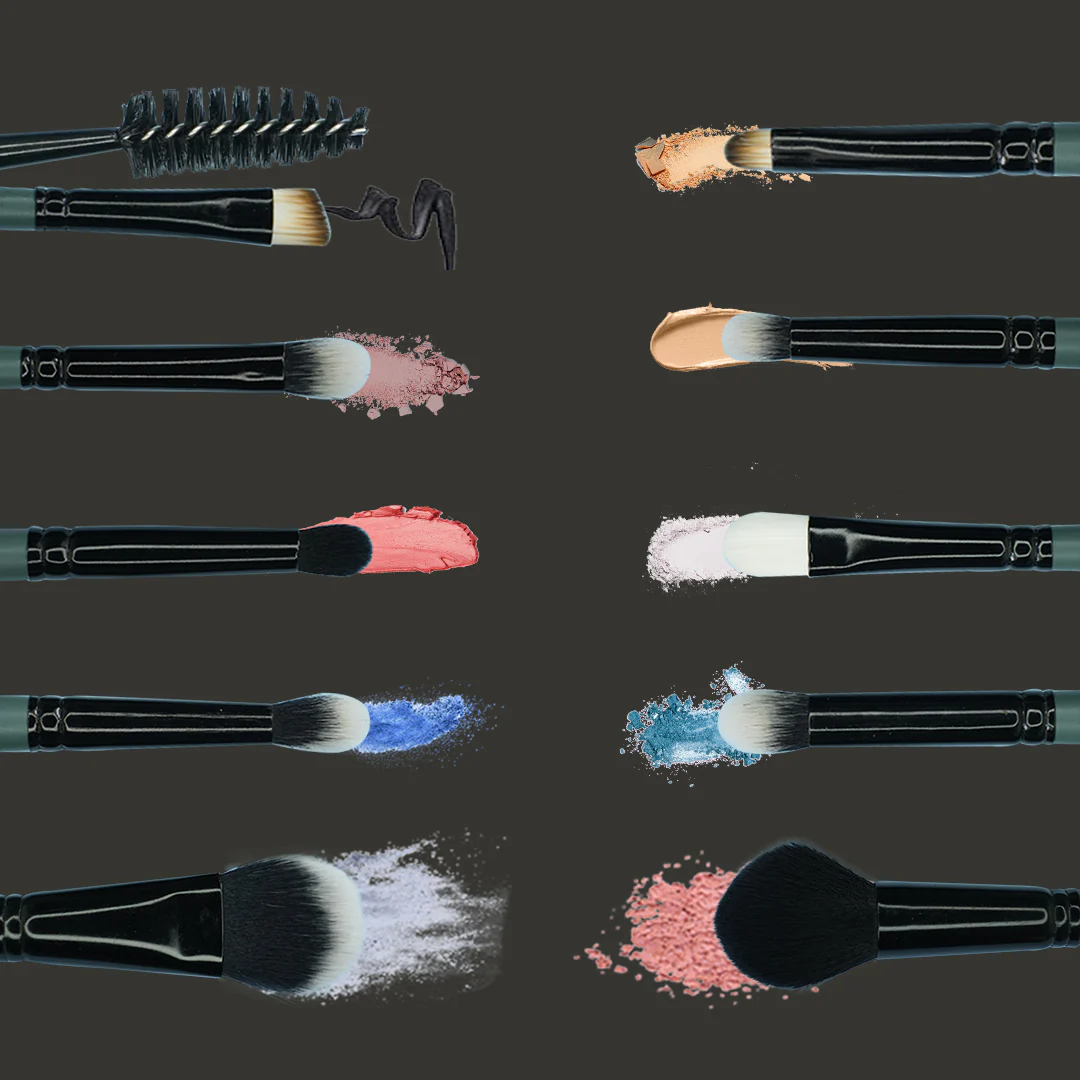 Cuffs N Lashes Mini Makeup Brushes Set Of 10 - Image 8