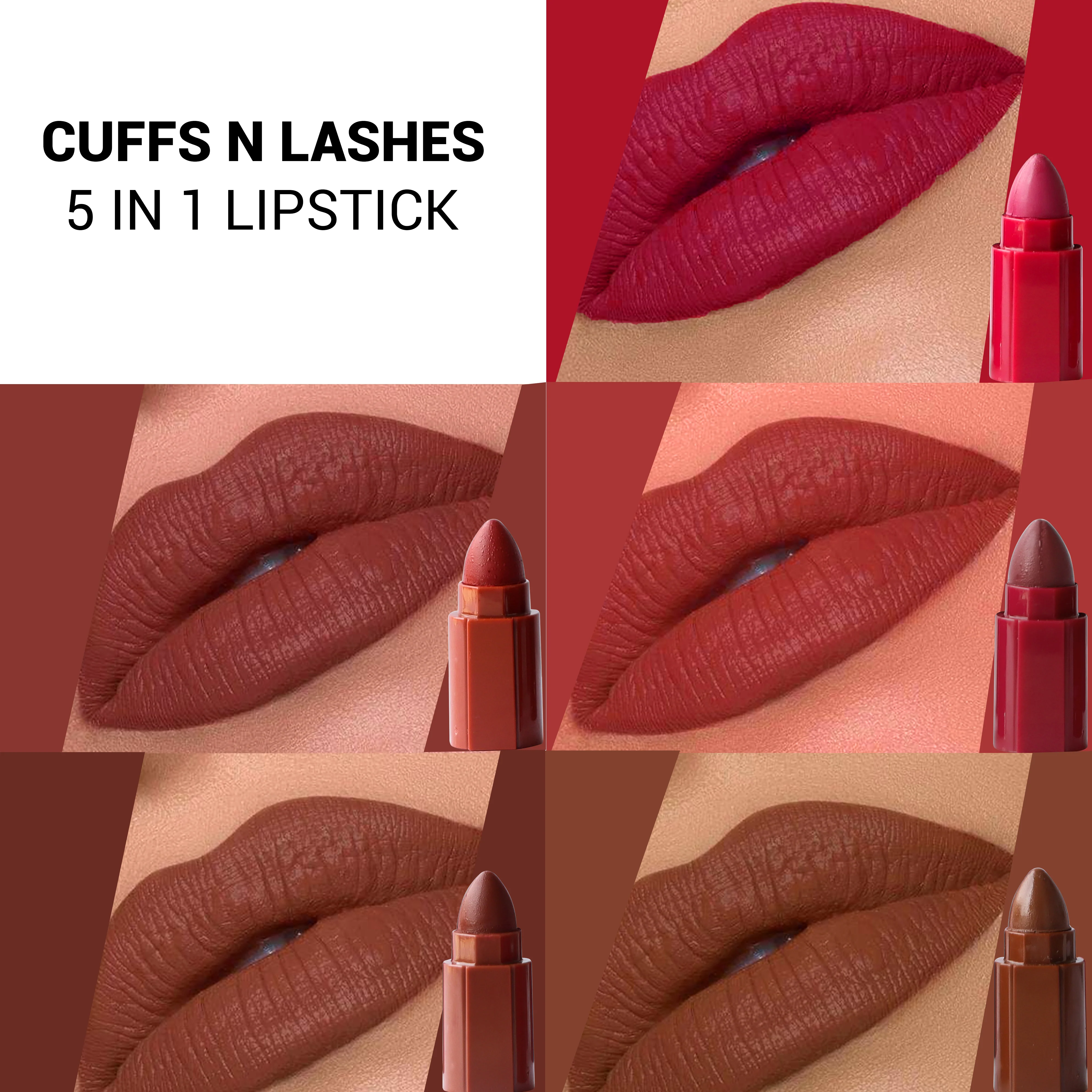 Cuffs N Lashes Penta 5in1 Matte Lipstick - Image 7