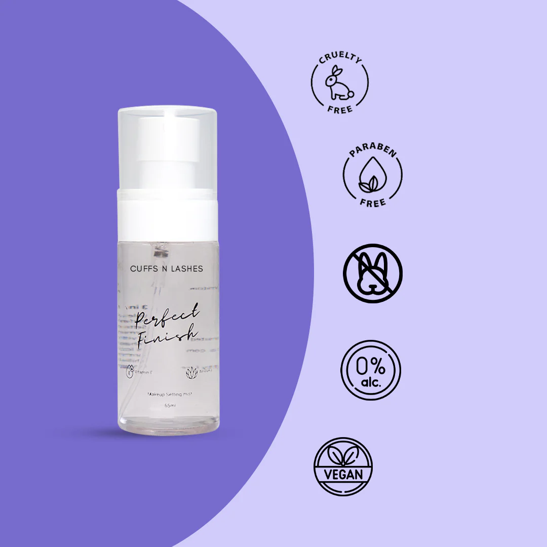 CUFFS N LASHES PERFECT FINISH MAKEUP SETTING MIST-65ML - Image 5