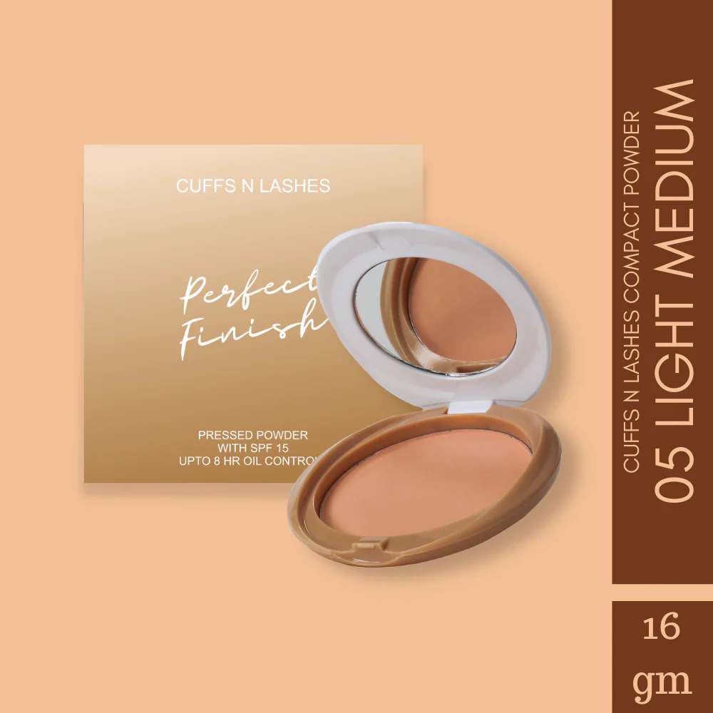 Cuffs N Lashes Perfect Finish Pressed Powder Compact with SPF 15 - Image 12