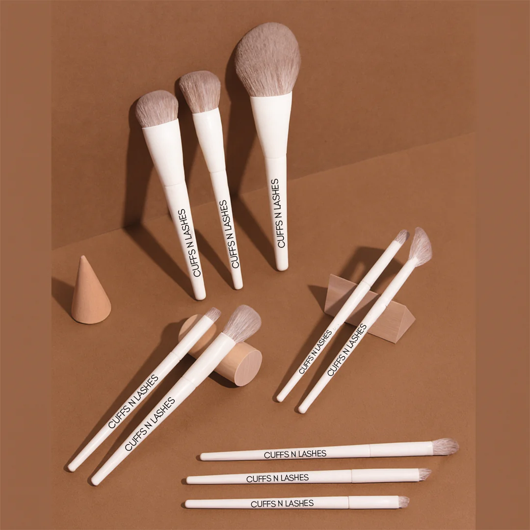 Cuffs n Lashes Pro Makeup Brush – Angled Brush - Image 3