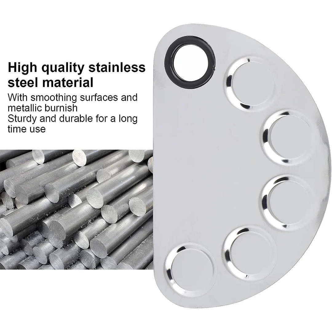 Cuffs N Lashes Stainless Steel D-shaped Foundation Mixing Tool - Image 5