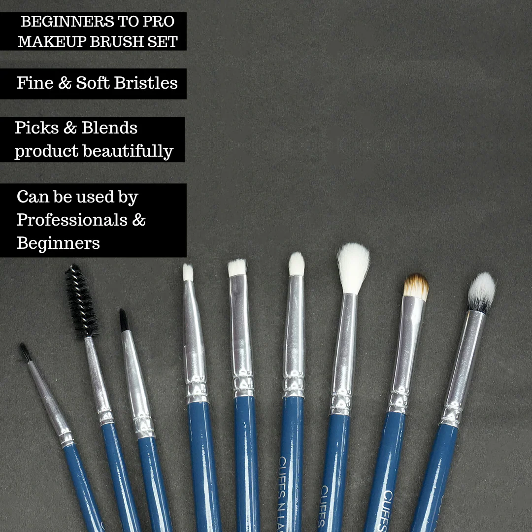 Cuffs N Lashes, The ULTIMATE Eye Brush set, Set of 9(A) - Image 6