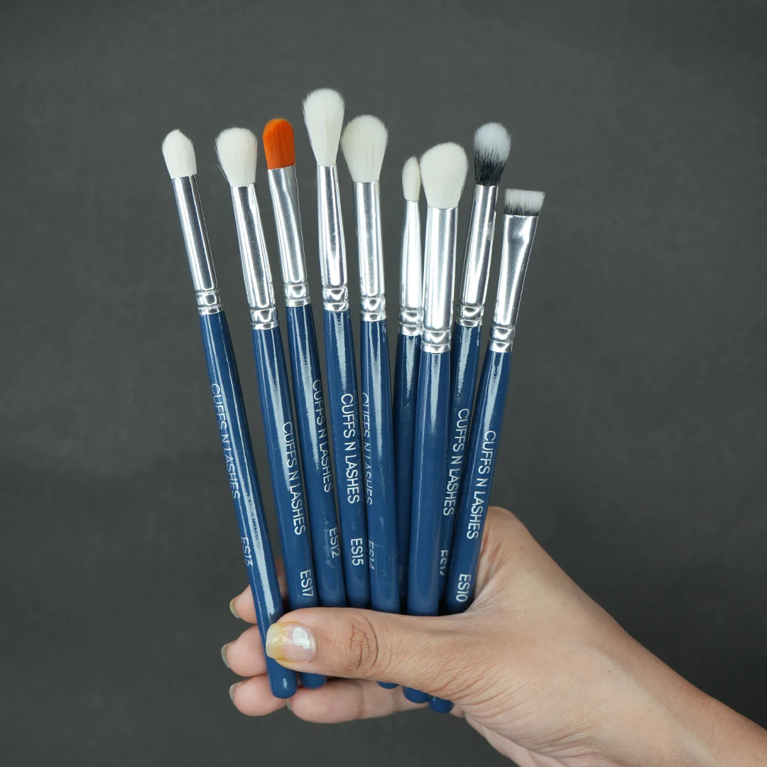 Cuffs N Lashes, The ULTIMATE Eye Brush set, Set of 9(B) - Image 8