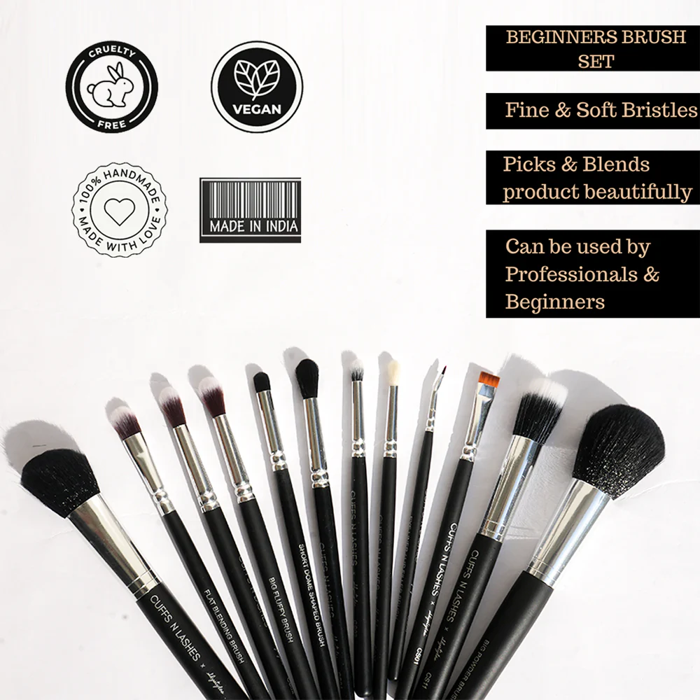Cuffs N Lashes X ShyStyles Brush Set Of 12 - Image 3