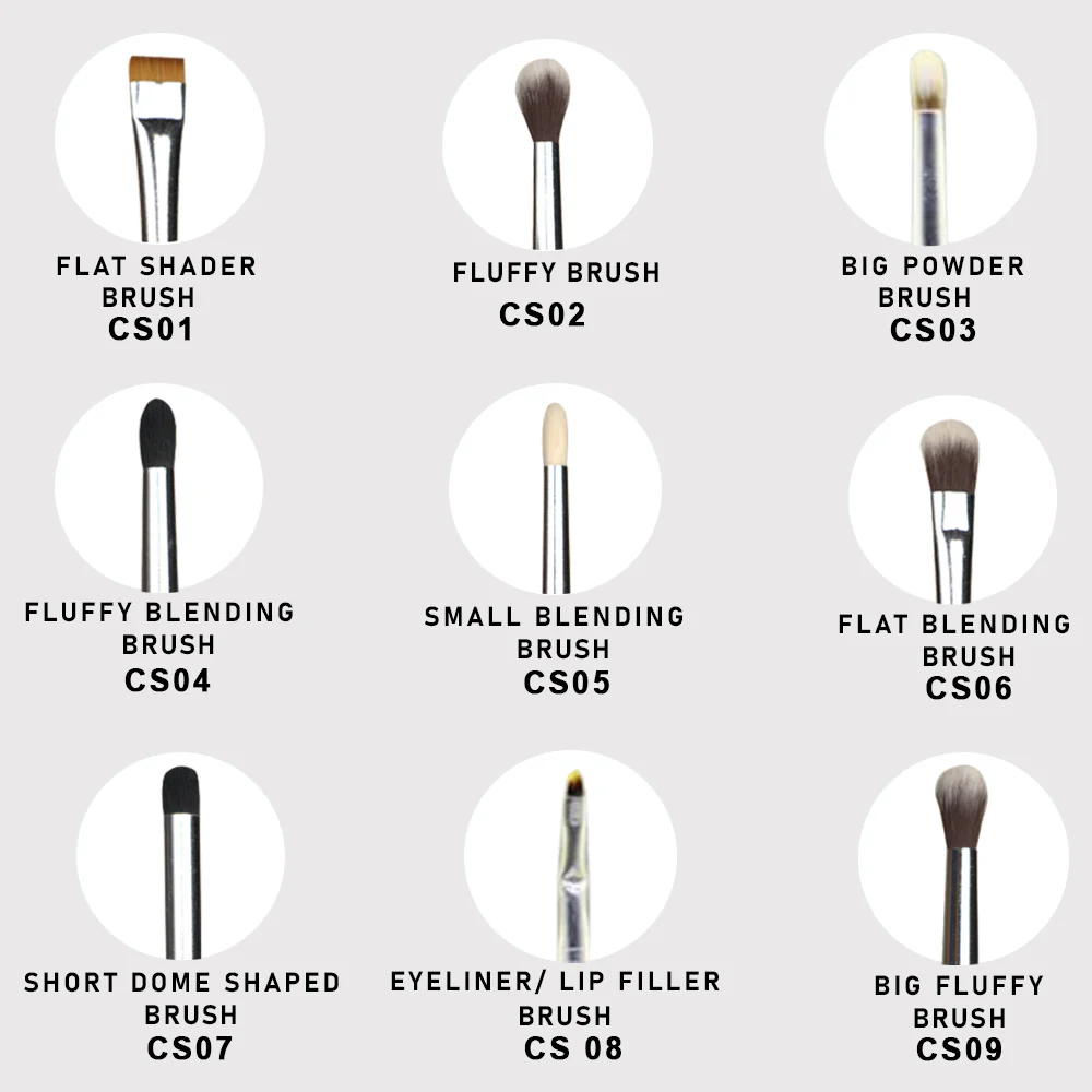 Cuffs N Lashes X ShyStyles Brush Set Of 9 - Image 7