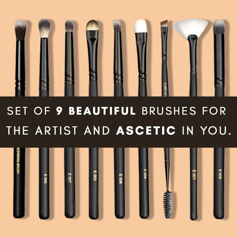Cuffs N Lashes Eye Brushes Set Of 9 - Image 3