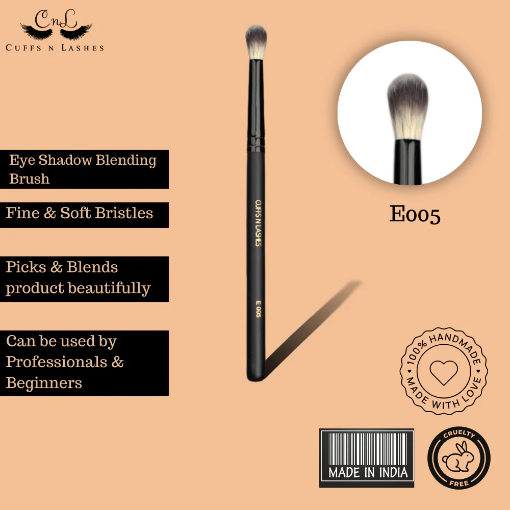 Cuffsnlashes Makeup Brushes E005 Blending Brush - Image 4