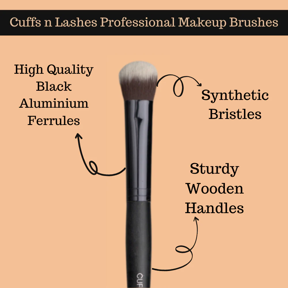 Cuffs N Lashes Makeup Brushes, F019 - Small Concealer Brush - Image 4