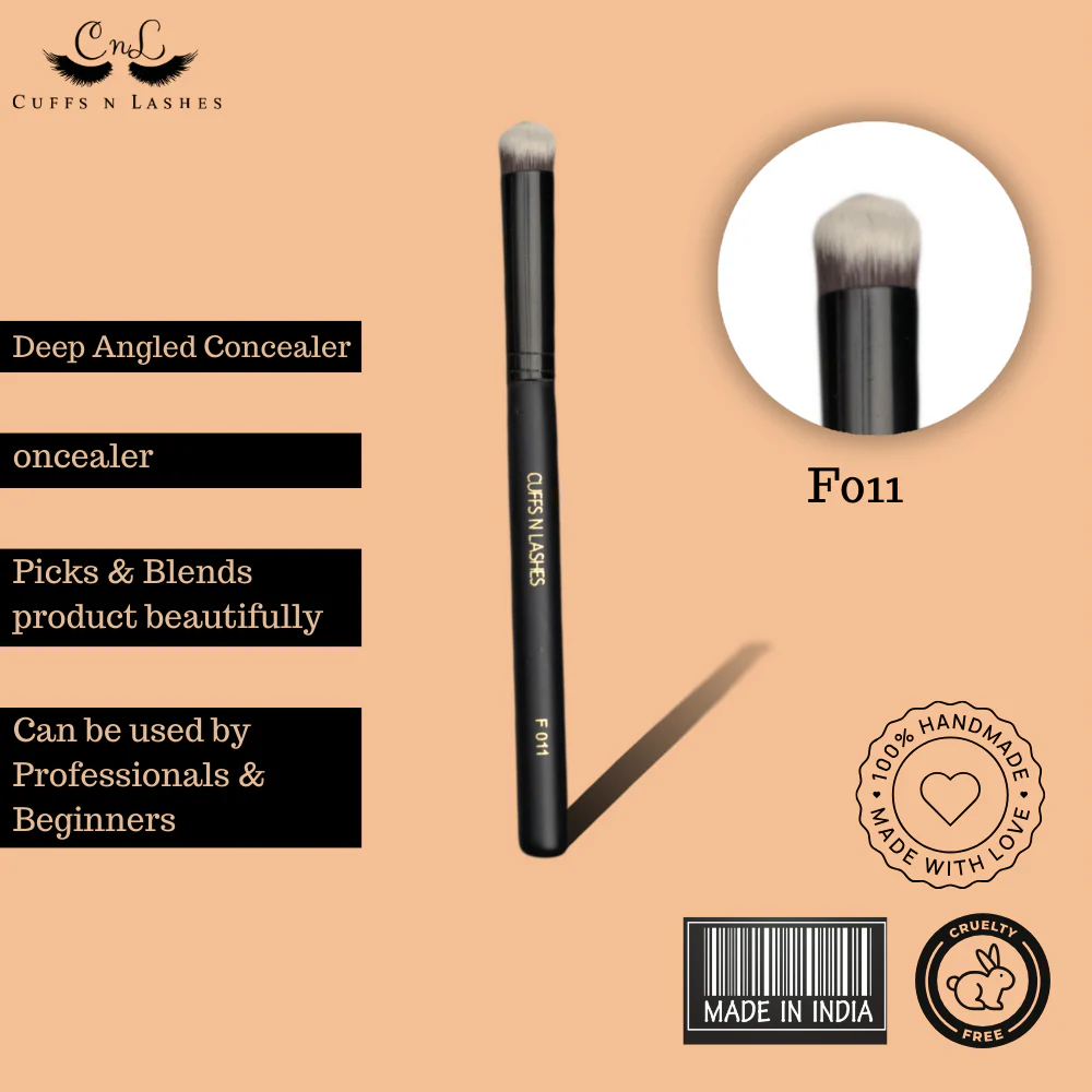 Cuffs N Lashes Makeup Brushes, F011 Concealor Brush - Image 4