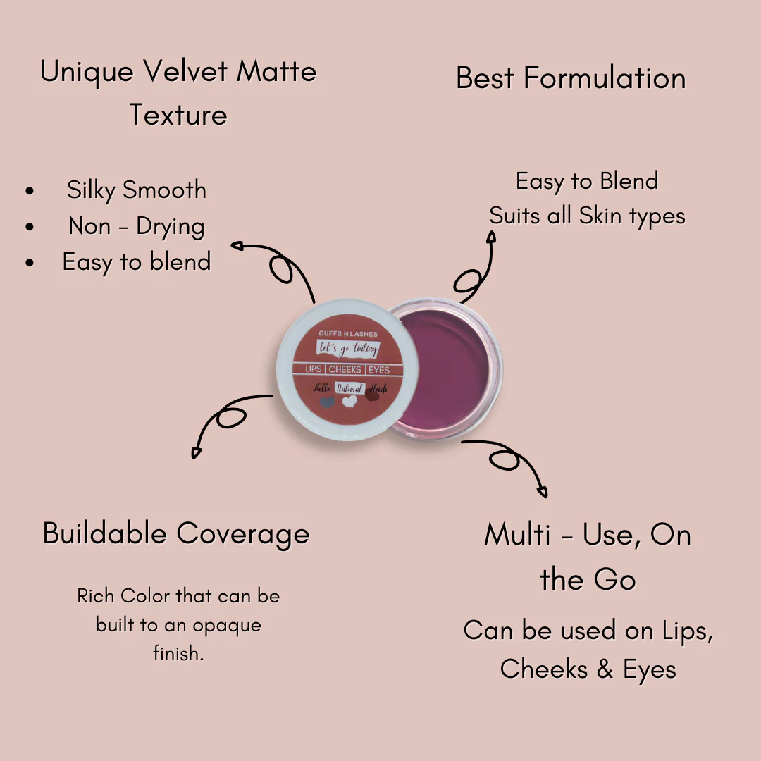 Cuffs N Lashes Let’s Go Tinting Set of 6 – Mini Lip, Cheek & Eye Tints - Image 9